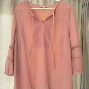 Blush blouse. Size large.